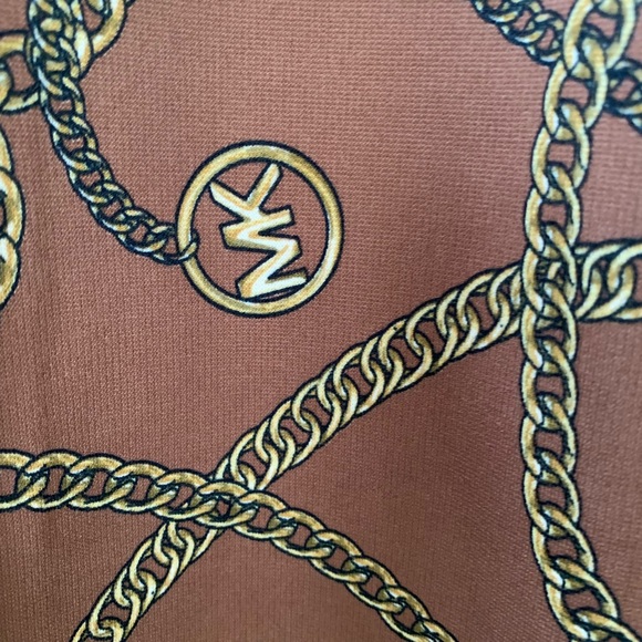 Michael Kors Gold Chain Print Dress, NWT Size 8 - Picture 7 of 8